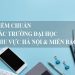 Điểm chuẩn các trường Đại học khu vực Hà Nội & Miền Bắc