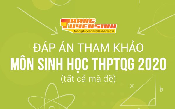 Đáp án môn Sinh học kỳ thi THPTQG 2020 tất cả mã đề (tham khảo)