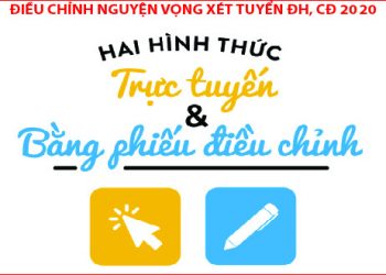 Thời gian và cách điều chỉnh nguyện vọng xét tuyển Đại học 2020