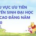 Xác định khu vực ưu tiên trong tuyển sinh Đại học Cao đẳng năm 2020